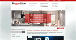 Desktop Screenshot of dieneuekueche.de