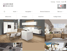 Tablet Screenshot of dieneuekueche.com